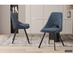 Chaise 'Filou' Bouclé Bleu - Élégance et confort