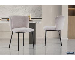 Chaise Arthur en tissu Ote Belfast 23 beige - Confort et élégance