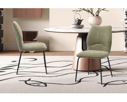 Chaise 'Lara' tissu Ote Sea 173 Sable - Élégance et Confort | Meubles