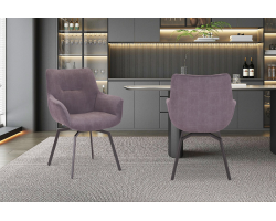 Chaise Modest velours côtelé gris - Confort et Design | Meubles