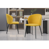 Chaise Toledo Tissu Jaune - Élégance et Confort