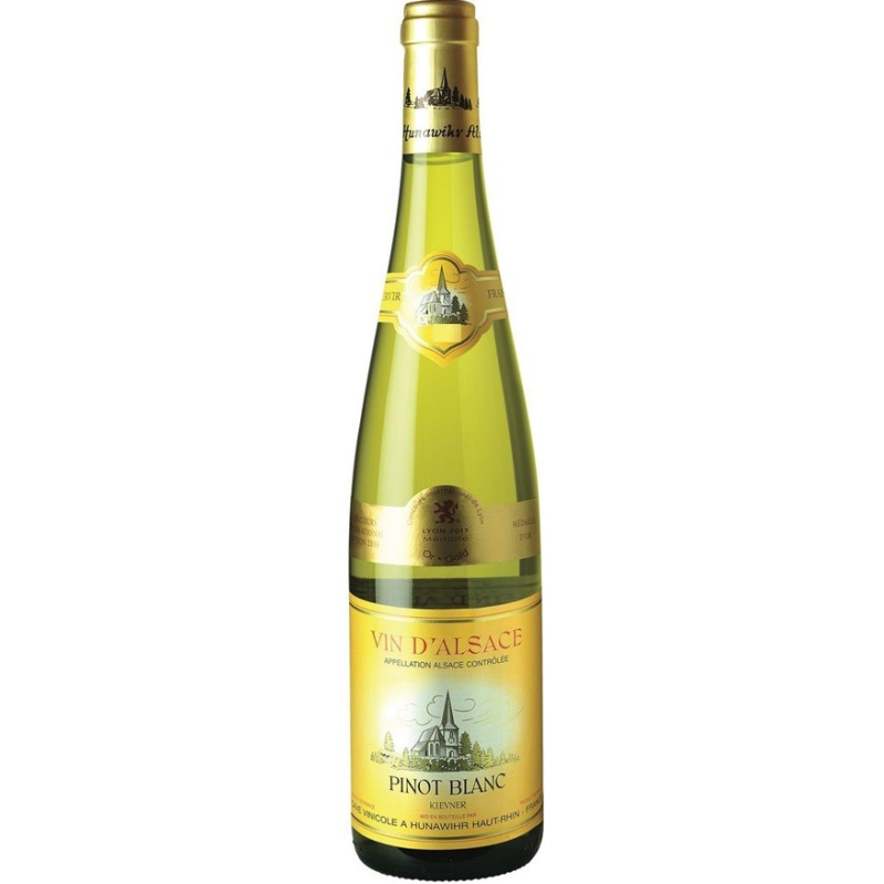 Pinot Blanc Médaille d'Or Hunawihr 2020 - Vin Blanc Sec Alsace AOC