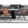 Chaise 'Emma' PU Cognac - Élégance et confort en mobilier