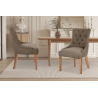 Chaise Fancy Tissu Taupe - Élégance et Confort