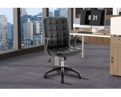 Chaise de bureau 'Luka' Noir PU - Confort et élégance modernes | Meubles