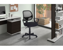 Chaise de bureau Hippa - Confort et style en Mesh Noir