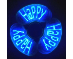 Hand Spinner LED avec affichage des lettres - Gadget original pour fumeurs