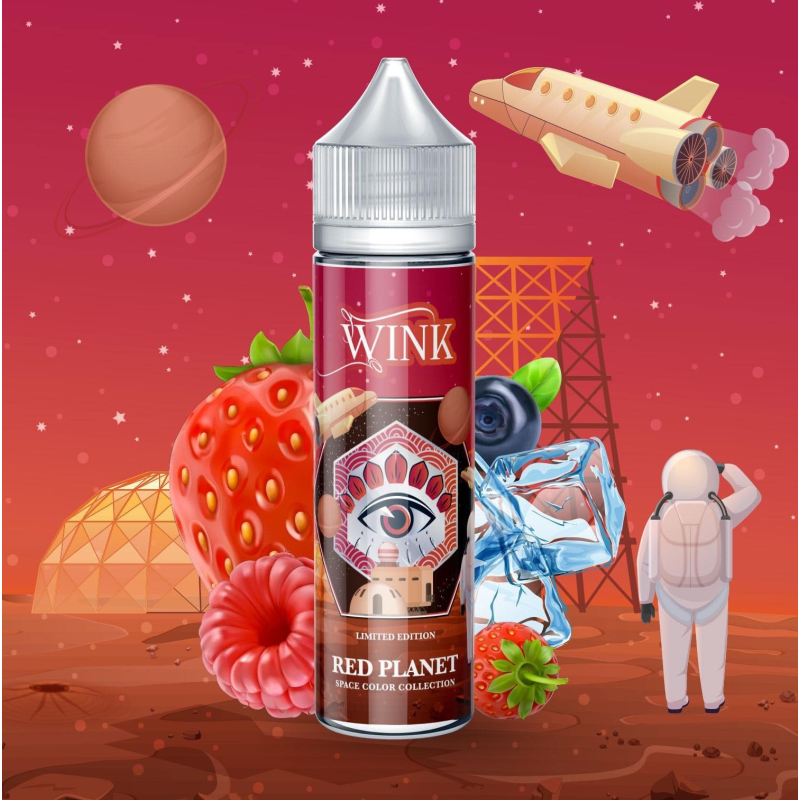 E-liquide Red Planet Wink - Space Color Collection 50ml | Vapotage Haut de Gamme