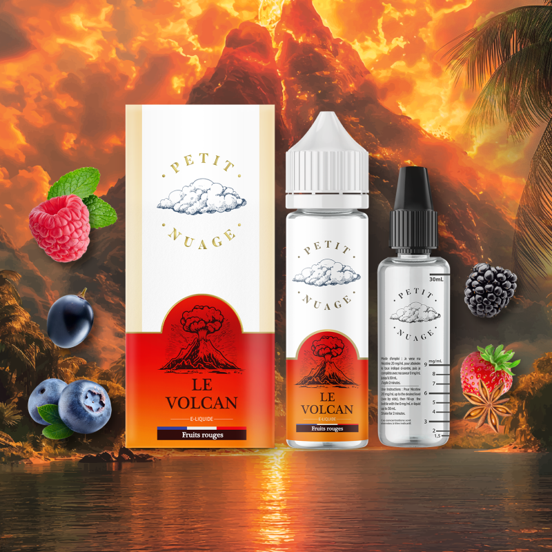E-liquide Le Volcan - Petit Nuage 60ml | Vapotage Haut de Gamme