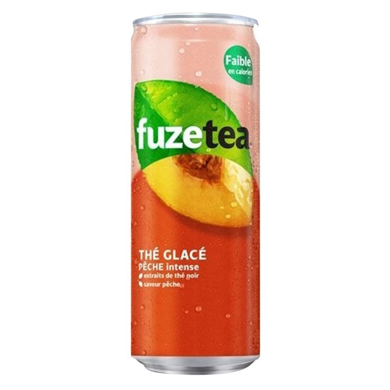 Boîte Fuze Tea Pêche 33cl - Rafraîchissement authentique