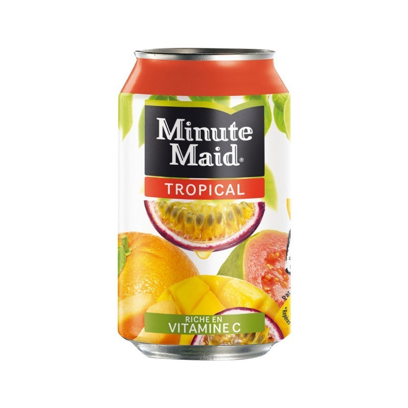 Boîte Minute Maid Tropical 33cl - Saveurs Exotiques
