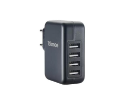 Secteur Mural 4 Ports USB 4.8A - Tekmee | Charge Rapide et Sécurisée