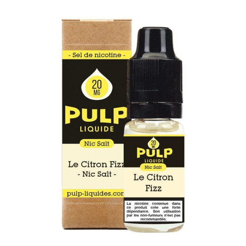 Découvrez le Citron Fizz Nic Salt - Pulp 10ml pour un vapotage haut de gamme