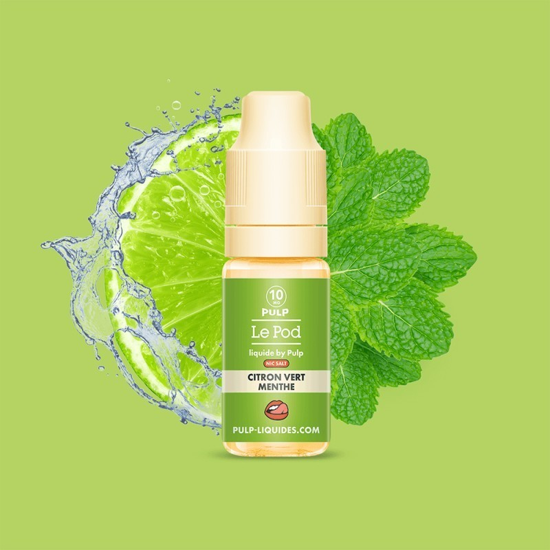 Citron vert Menthe - Sel de Nicotine - Pulp | E-Liquide Premium