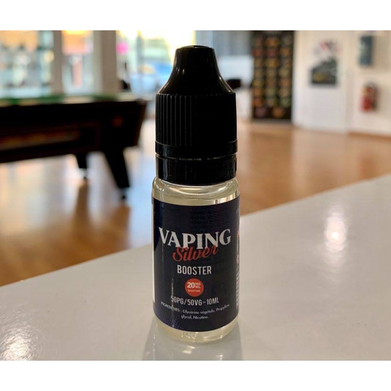 Booster de nicotine 50/50 - Vaping Silver 10ml | E-liquide personnalisé