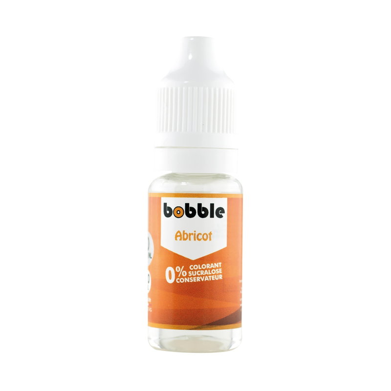 E-liquide abricot - Bobble 10ml : goût fruité et options nicotines