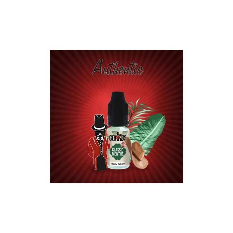 Classic Menthol - Cirkus (VDLV) 10ml : E-liquide Rafraîchissant