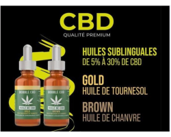 Huile Gold CBD 30% - CBG | Huile Premium pour Votre Bien-être