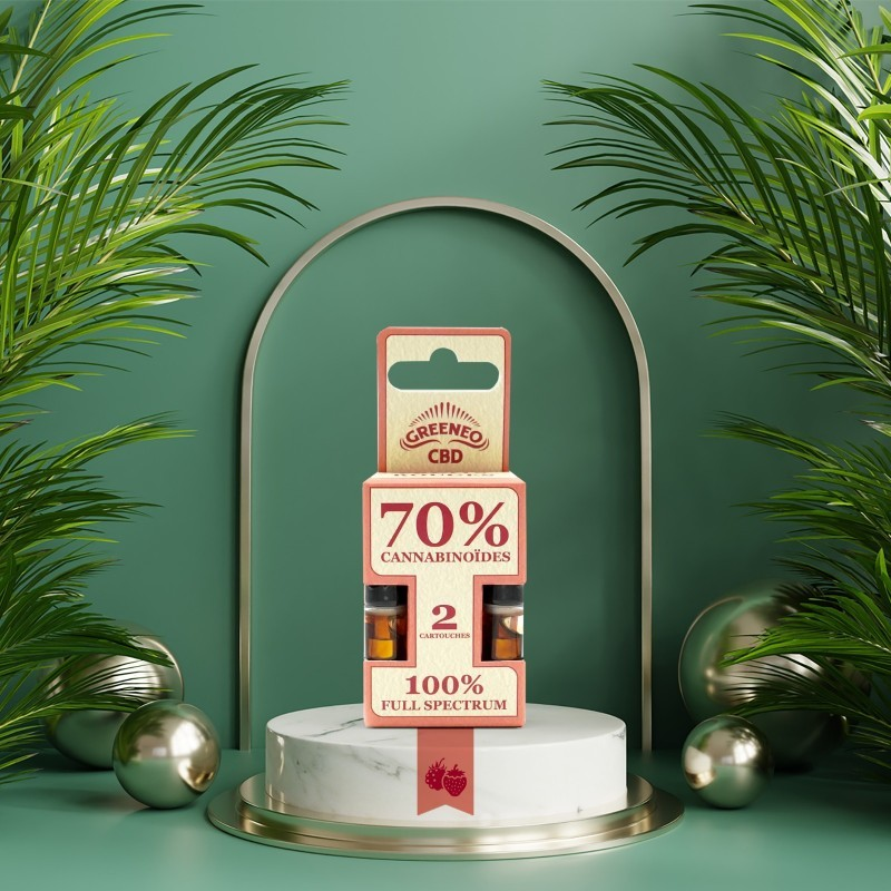 Cartouches Stick CBD Fruits Rouges - Greeneo | Vaping Haut de Gamme