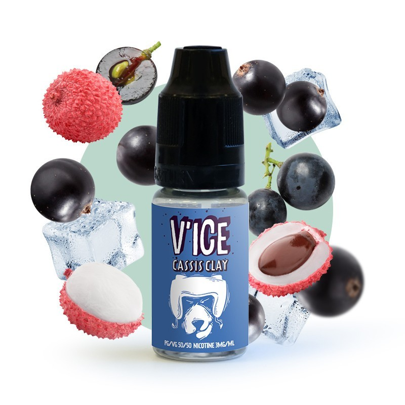 E-liquide Cassis Clay - V'ice 10ml : saveur fruitée et qualité premium