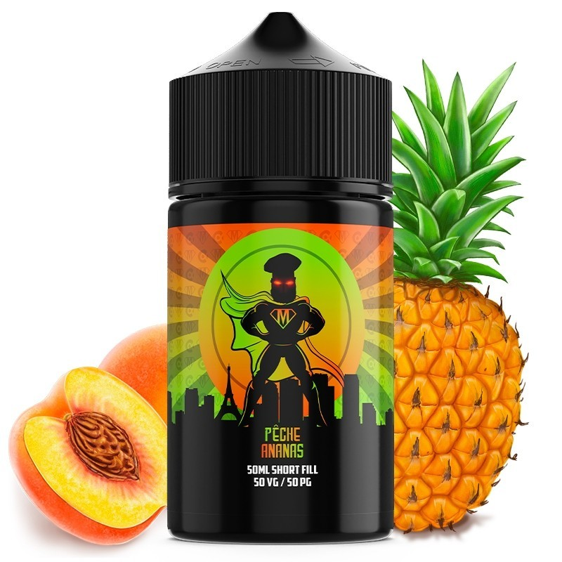 Pêche Ananas - Mukk Mukk 50ml : e-liquide fruité haut de gamme