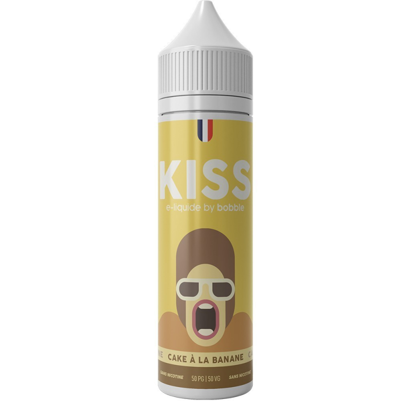 Cake banane - Kiss 50ml : E-liquide gourmand pour vapotage