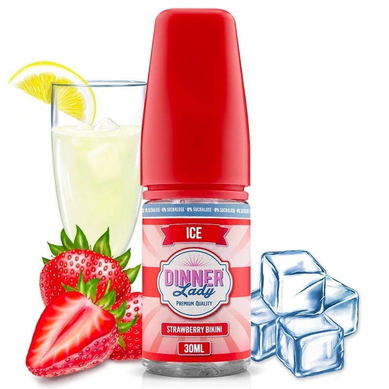 Arôme concentré Strawberry Bikini Ice - Dinner Lady 30ml | Cigarettes Électroniques
