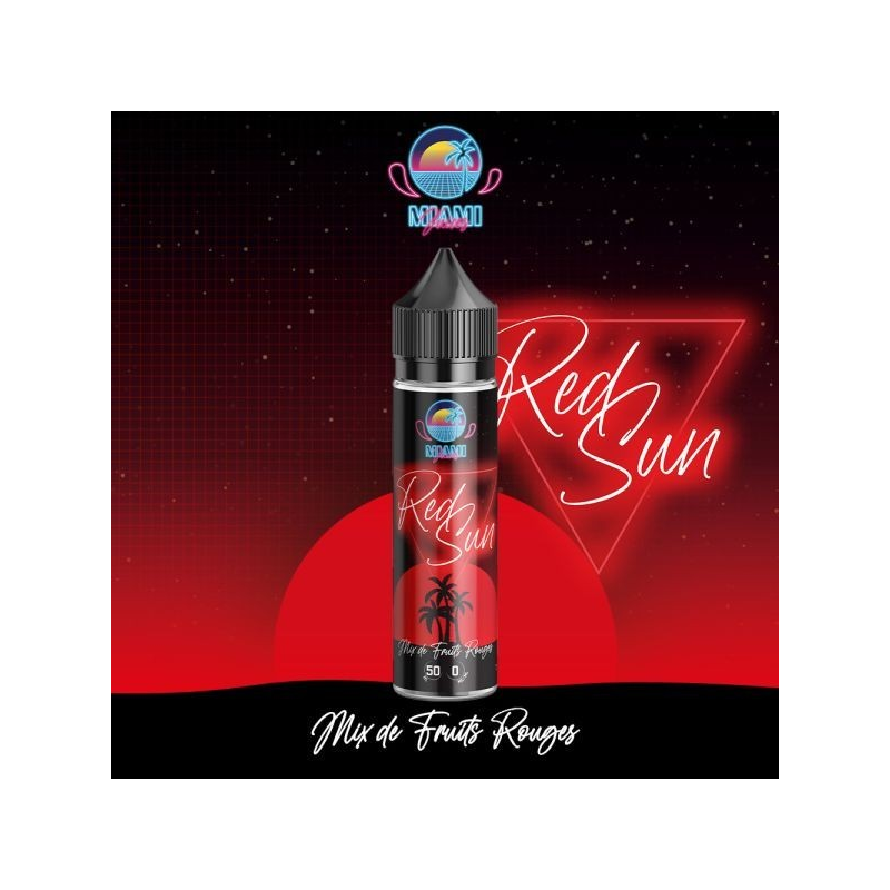 Red Sun - Miami juices 50ml - E-liquide haut de gamme sans nicotine