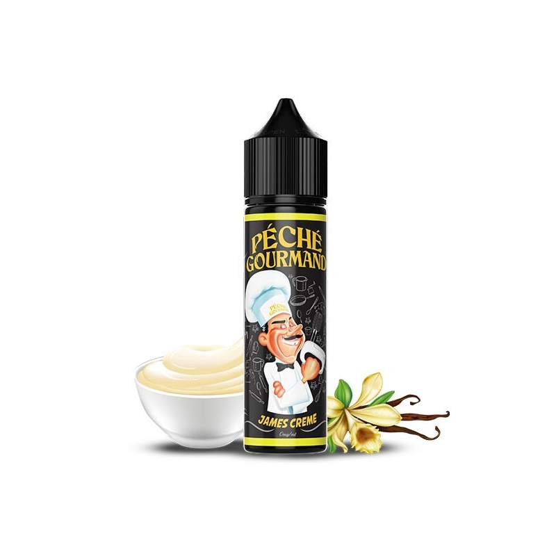 James crème - Péché Gourmand 50ml | E-liquide haut de gamme