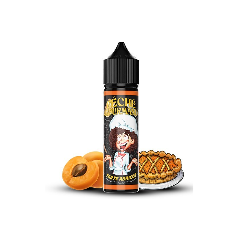 Tarte abricot - Péché Gourmand 50ml | E-liquide haut de gamme