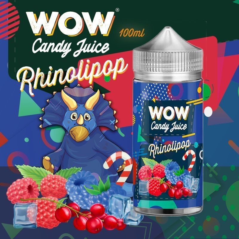 E-liquide Rhinolipop - Wow 100ml sans nicotine pour vapers