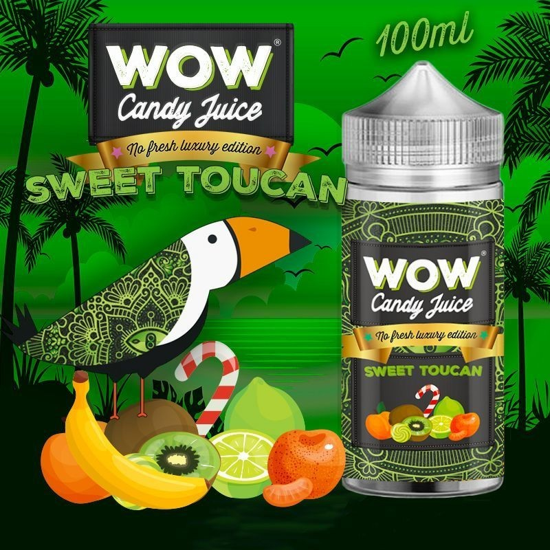 Sweet Toucan No Fresh - Wow 100ml e-liquide premium