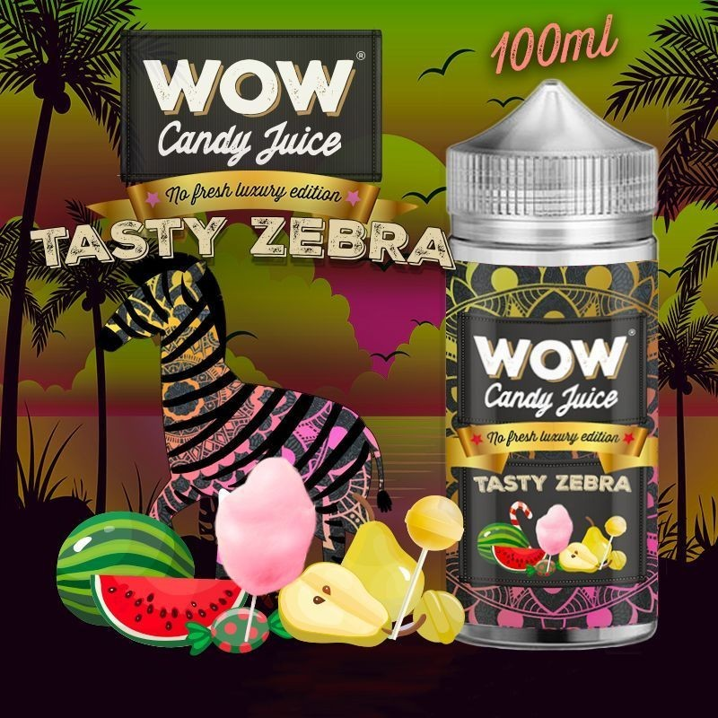 E-liquide Tasty Zebra No Fresh 100ml - Vape premium sans nicotine