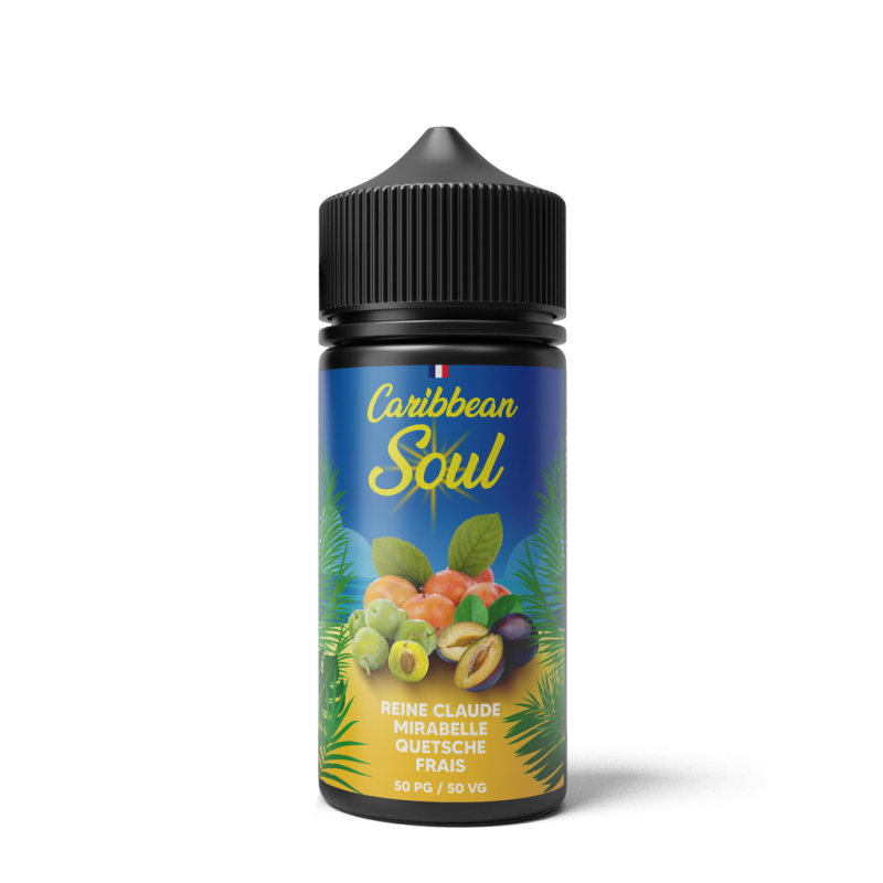 Reine Claude Mirabelle Quetsche Frais - Caribbean Soul | E-liquide Premium