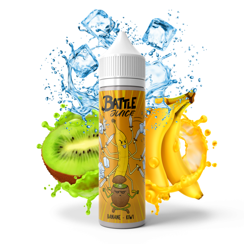 Banane Kiwi - Battle Juice 50ml | E-liquide Haut de Gamme