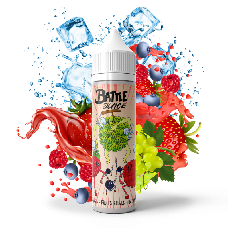 Cassis Fruits Rouges Raisin - Battle Juice 50ml | E-liquide haut de gamme