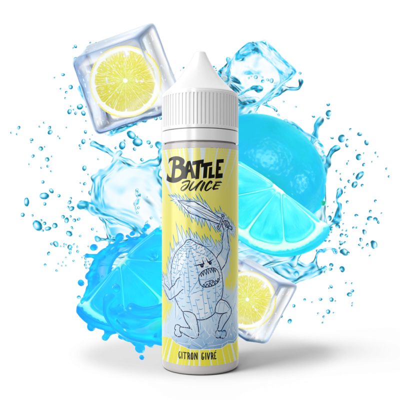 Citron Givré Battle Juice 50ml - E-liquide frais et personnalisable