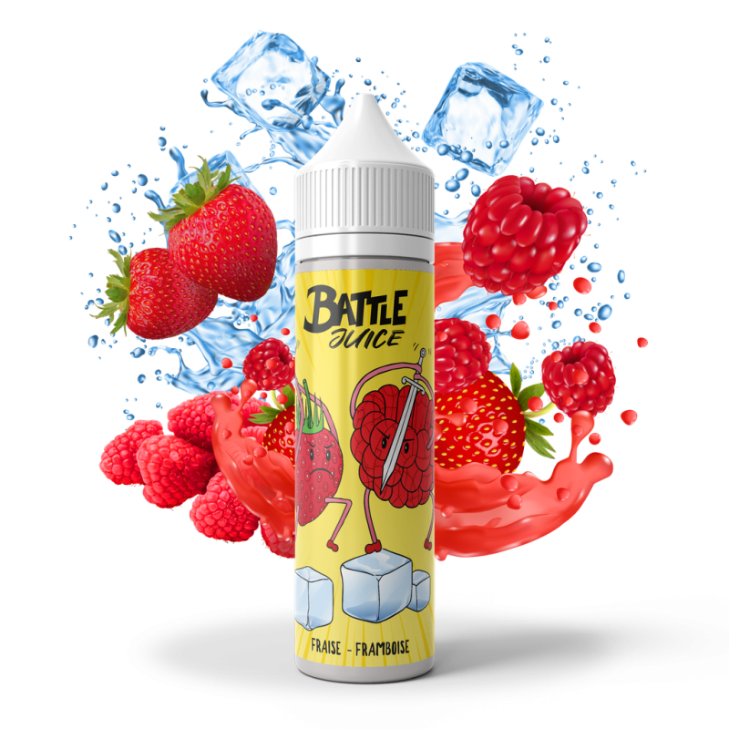 Fraise Framboise - Battle Juice 50ml | E-liquide Haut de Gamme
