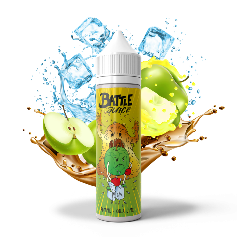 Pomme Cola Lime - Battle Juice 50ml | E-liquide haut de gamme
