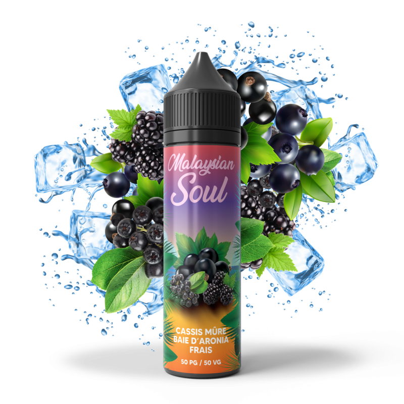 Cassis Mûre Baies d'Aronia 50ml - Malaysian Soul | E-liquide premium