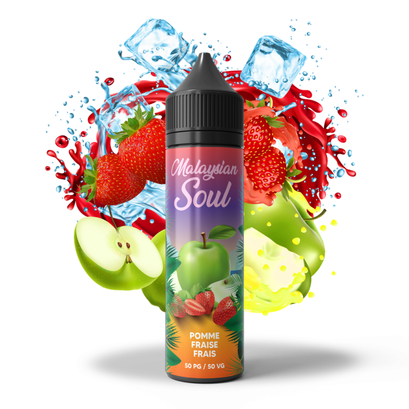 Fraise Pomme Frais - Malaysian Soul 50ml - E-liquide haut de gamme