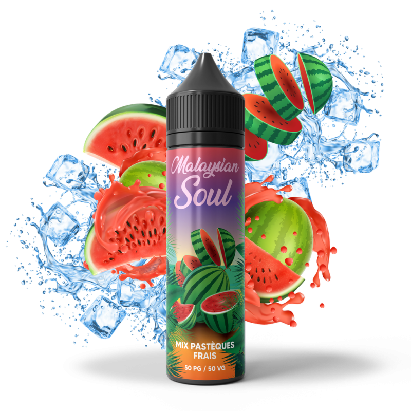Mix pastèques frais - Malaysian Soul 50ml | E-liquide haut de gamme