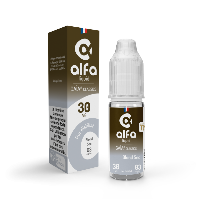 Classic Blond Sec - PUR DISTILLAT 10ml | E-liquide Premium