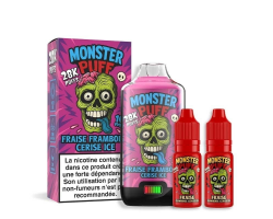 Fraise Framboise Cerise Ice - Monster Puff 28K | Cigarettes Électroniques