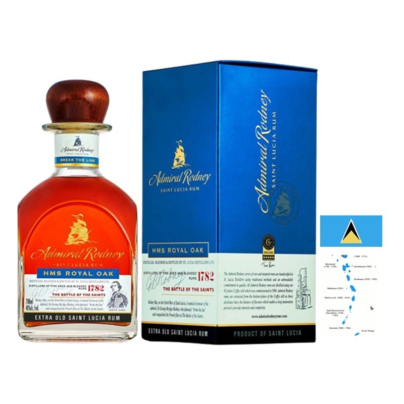 Rhum Admiral Rodney HSM Royal Oak - 70 cl 40° | Boissons