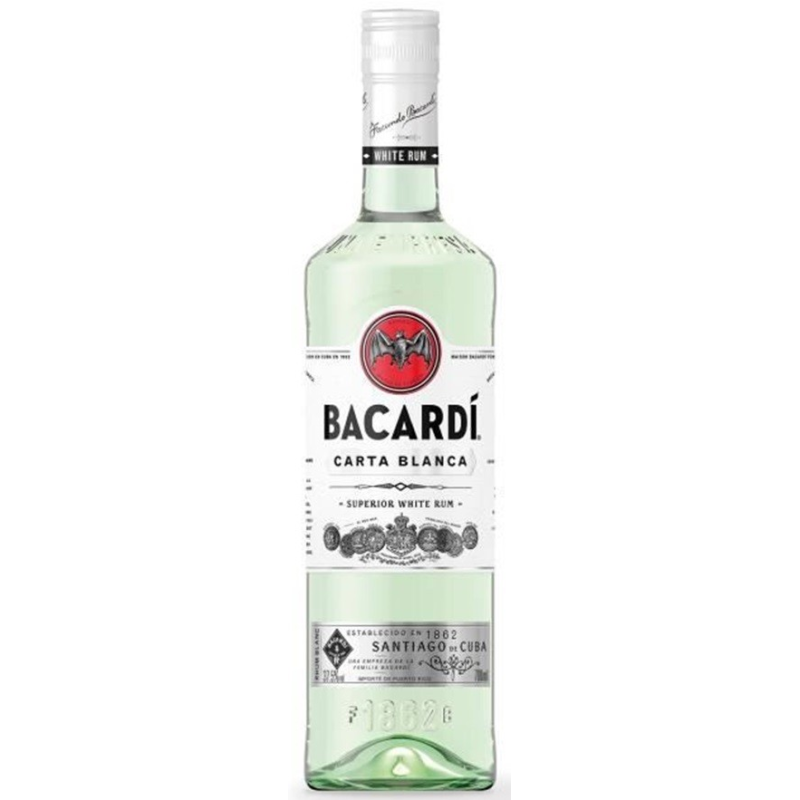 Bacardi Carta Blanca Rhum Cuba 70 cl 37.5° - Élégance et légèreté