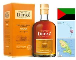 DEPAZ VSOP Rhum Agricole Martinique 70 cl 45° - Dégustation Premium