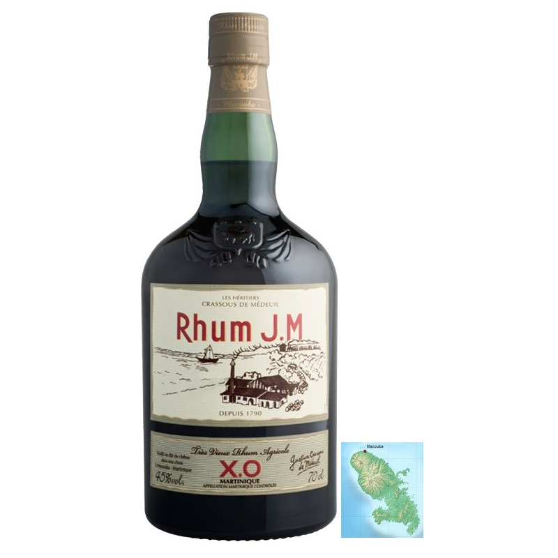 JM XO Rhum Agricole Martinique AOP 70 cl 45° - Rhum Premium