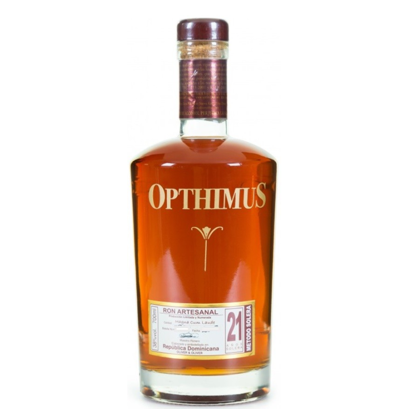 OPTHIMUS 21 SOLERA Rhum République Dominicaine 70 cl 38° - Rhum Haut de Gamme