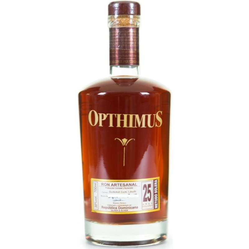 Rhum OPTHIMUS 25 Solera - Rhum Républicaine Dominicaine 70cl 38°
